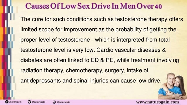 cause of low sex drive in man Cause of low sex drive in man